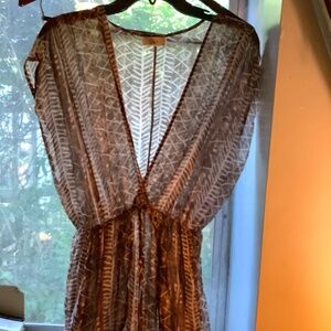 Elan maxi kimono coverup
